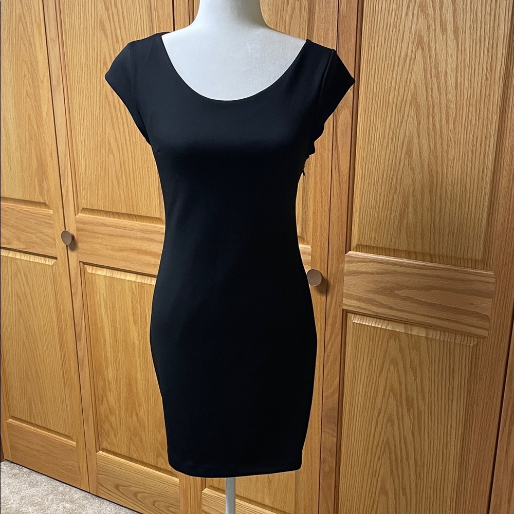 Express Black Cocktail Mini Dress in Size Small